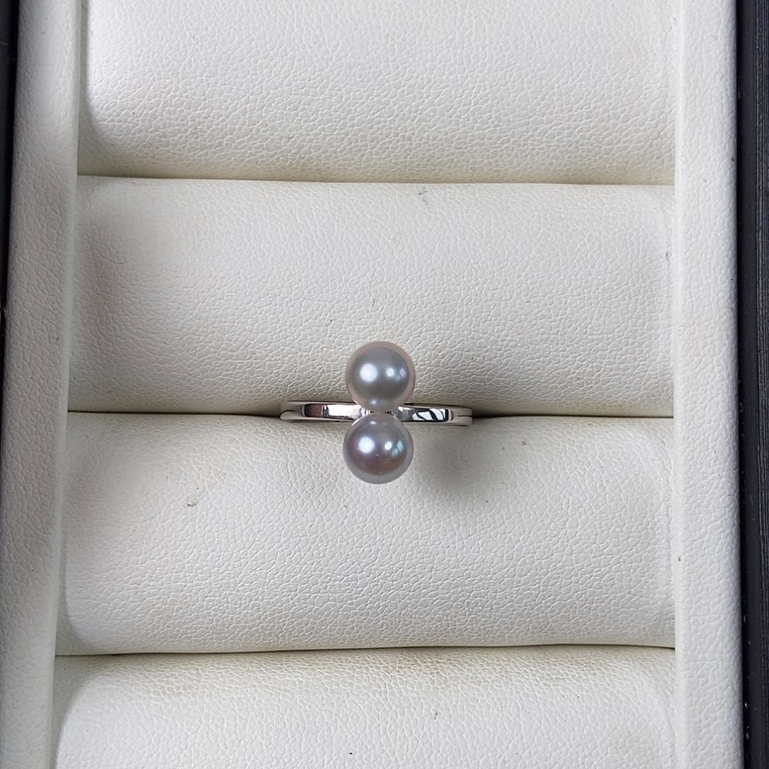 海水珍珠戒指银S925镶嵌