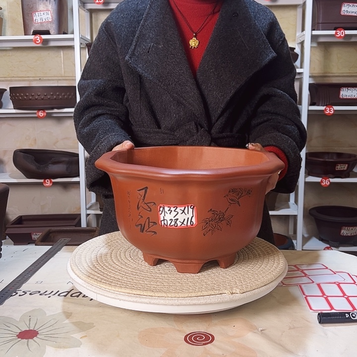 紫砂花盆紫砂花盆