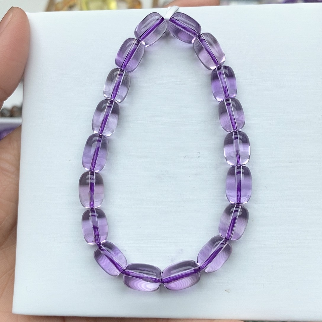 水晶手链未镶嵌福*多巴西紫随行7