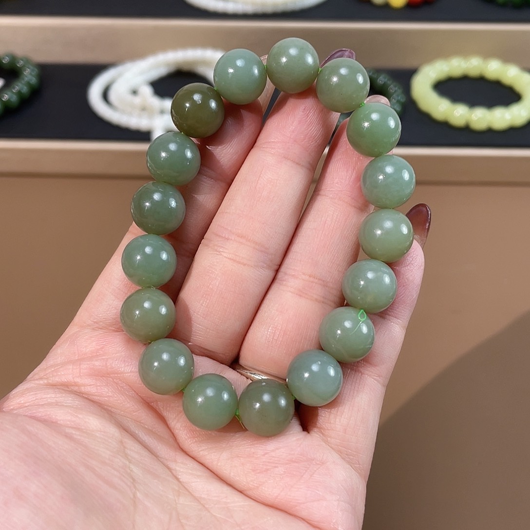 和田玉手链未镶嵌12