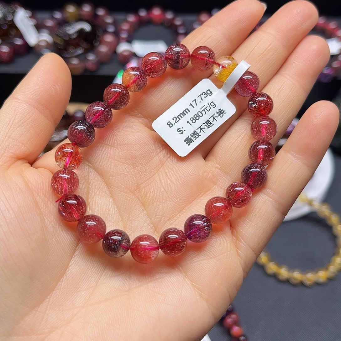 水晶手链未镶嵌天然水晶