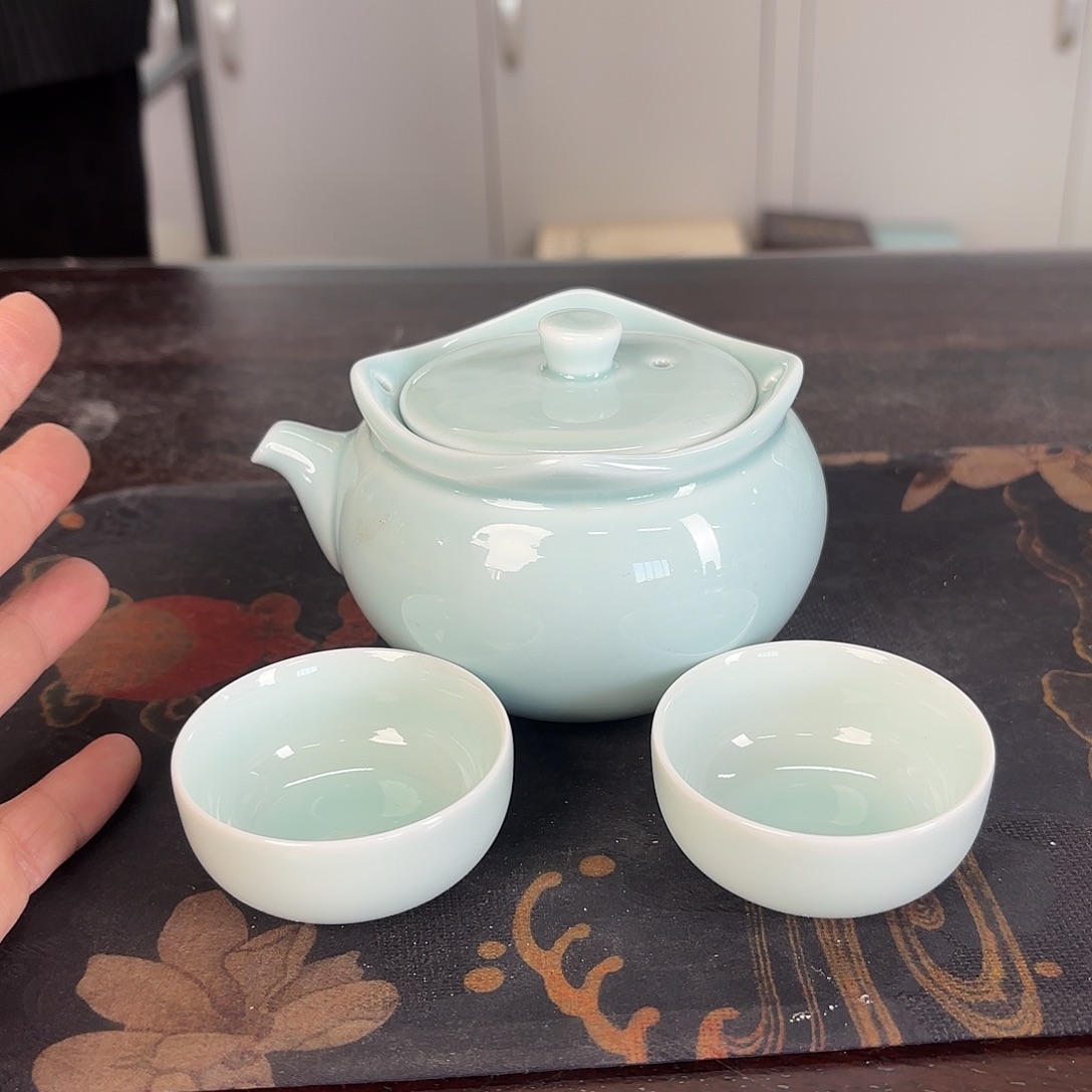 龙泉云间青瓷小米茶器