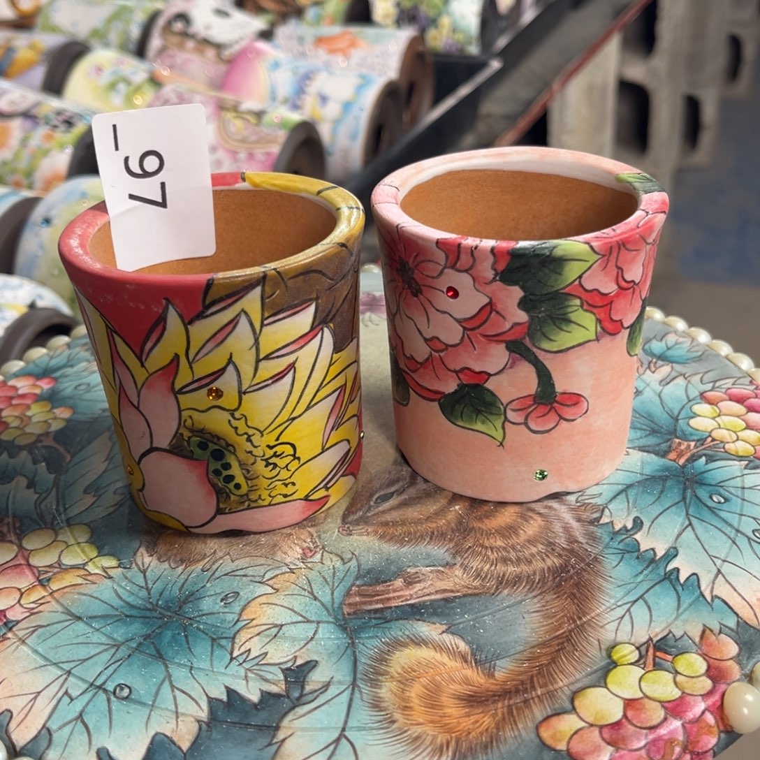 你***猜97多肉花盆2个40元