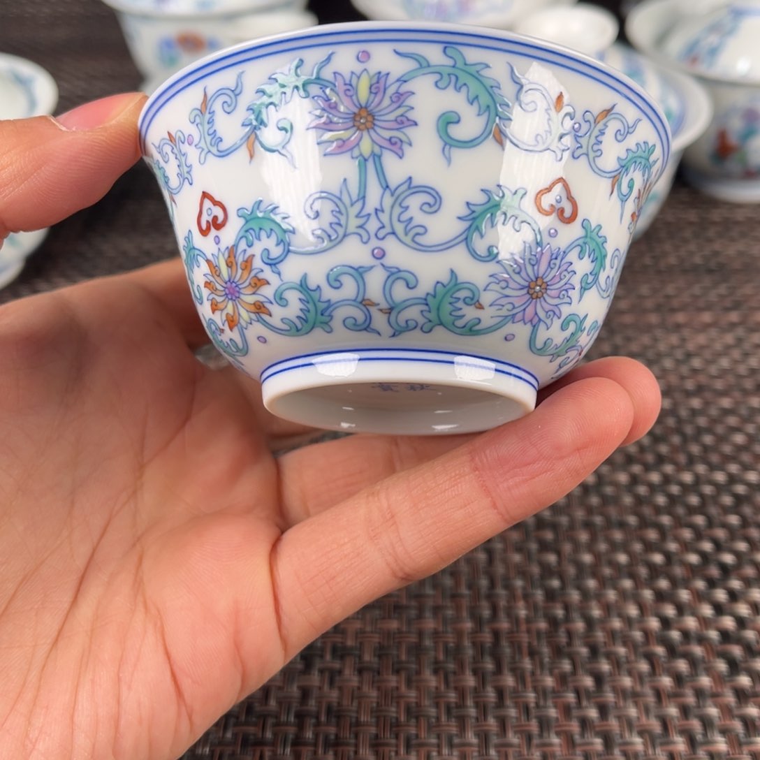 瓷片景德镇陶瓷杯子中