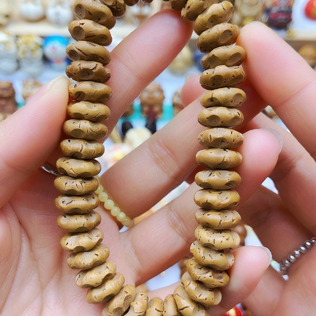 桃核手串手工打磨手链