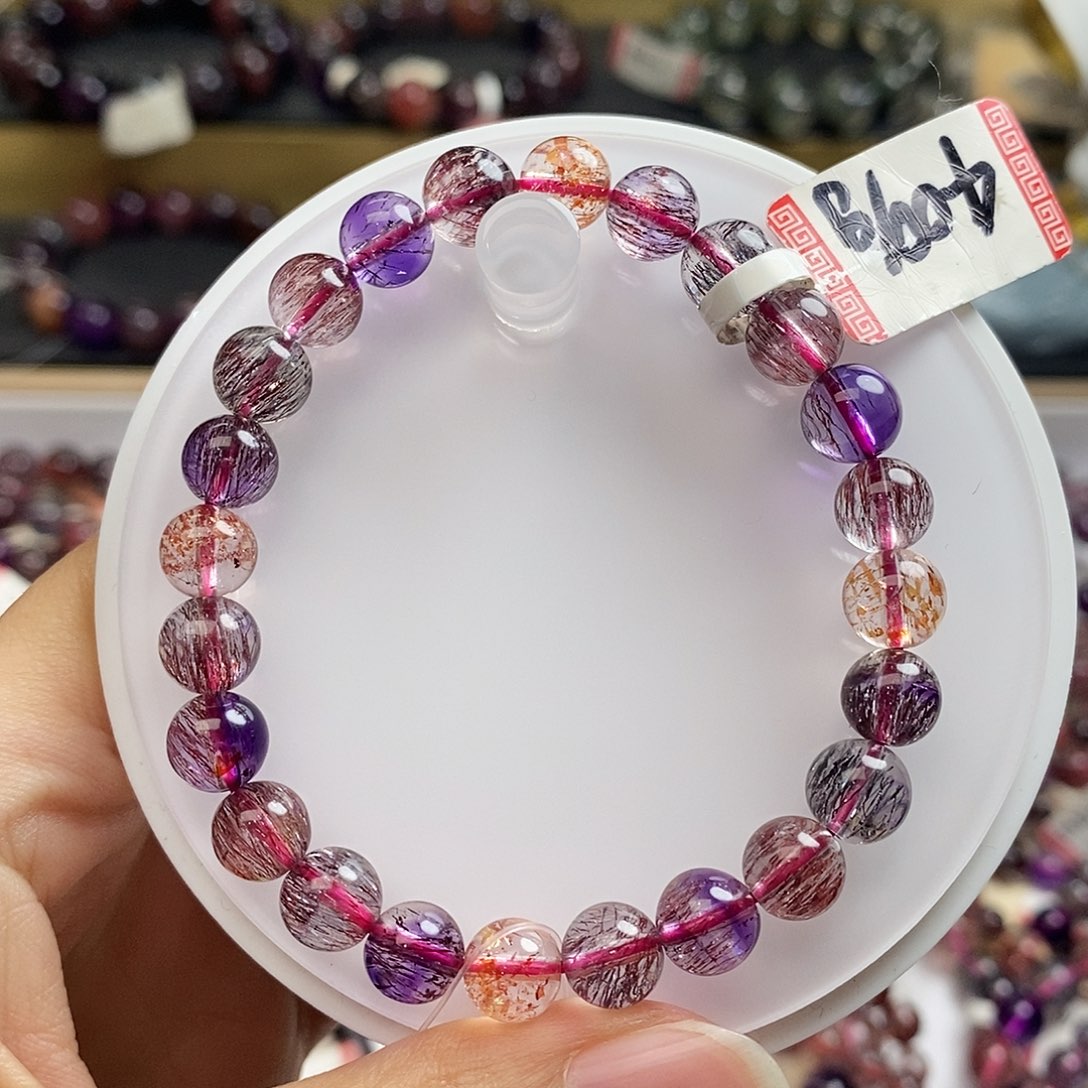 未镶嵌手链水晶全净体超七8m H558