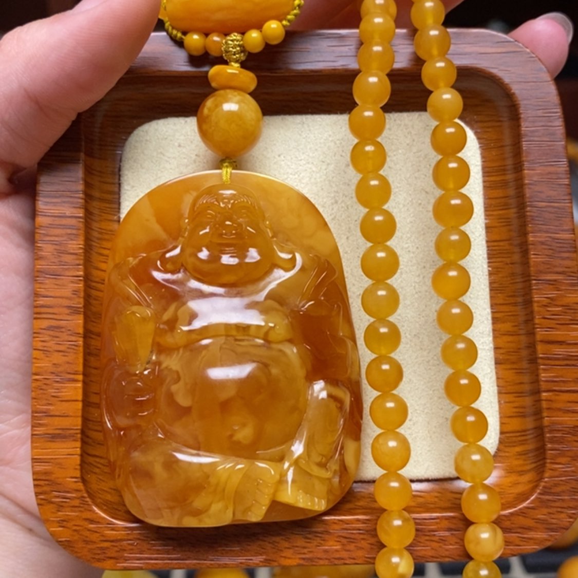 【闪购商品】蜜蜡颈饰未镶嵌项链