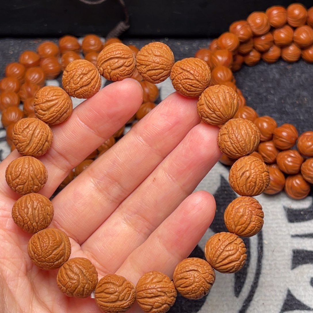 桃核手串龙纹甲骨13