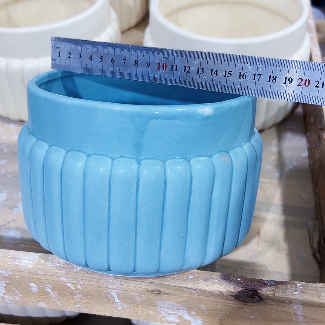 有孔，外贸尾单陶瓷花盆凑单10米包邮