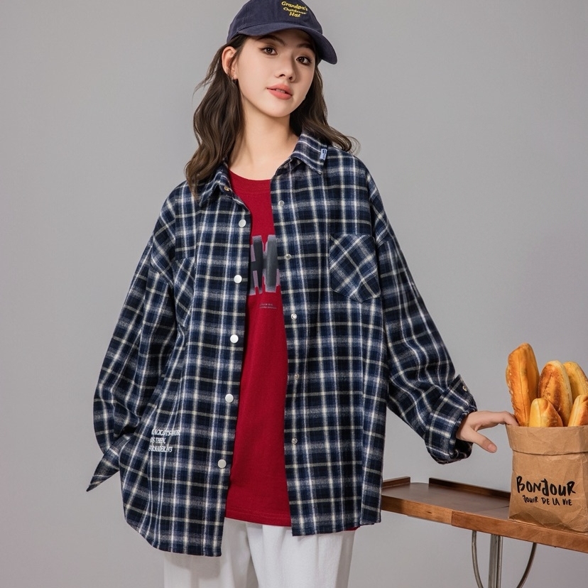 85633 童装秋冬款字母BL衬衫外套加绒