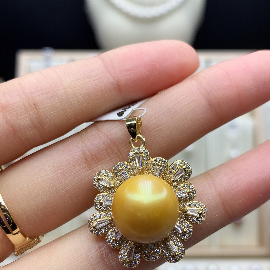 颈饰合金淡水珍珠