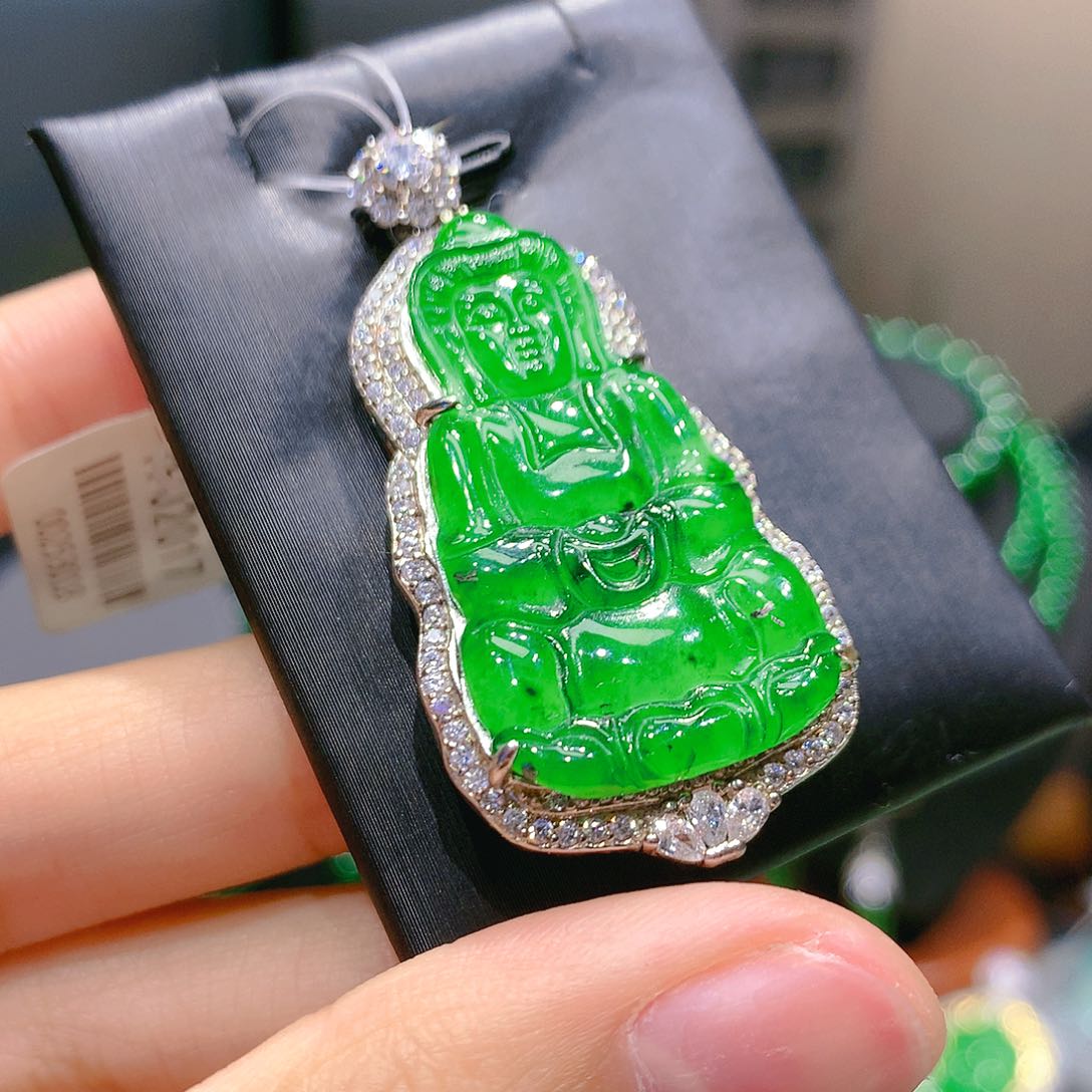 翡翠颈饰未镶嵌9甄选q