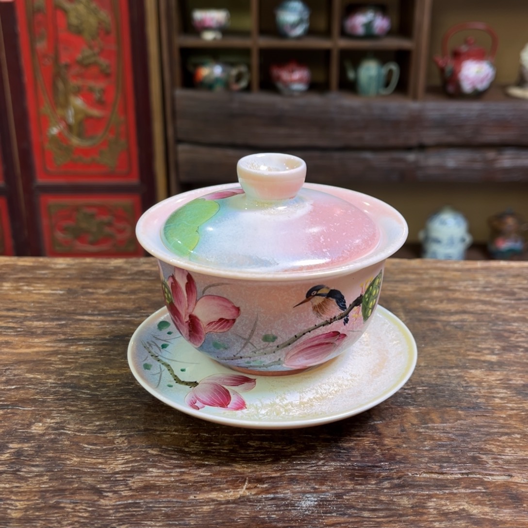 柴烧手工手绘陶瓷