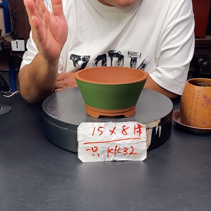 紫砂花盆货号一只KK32