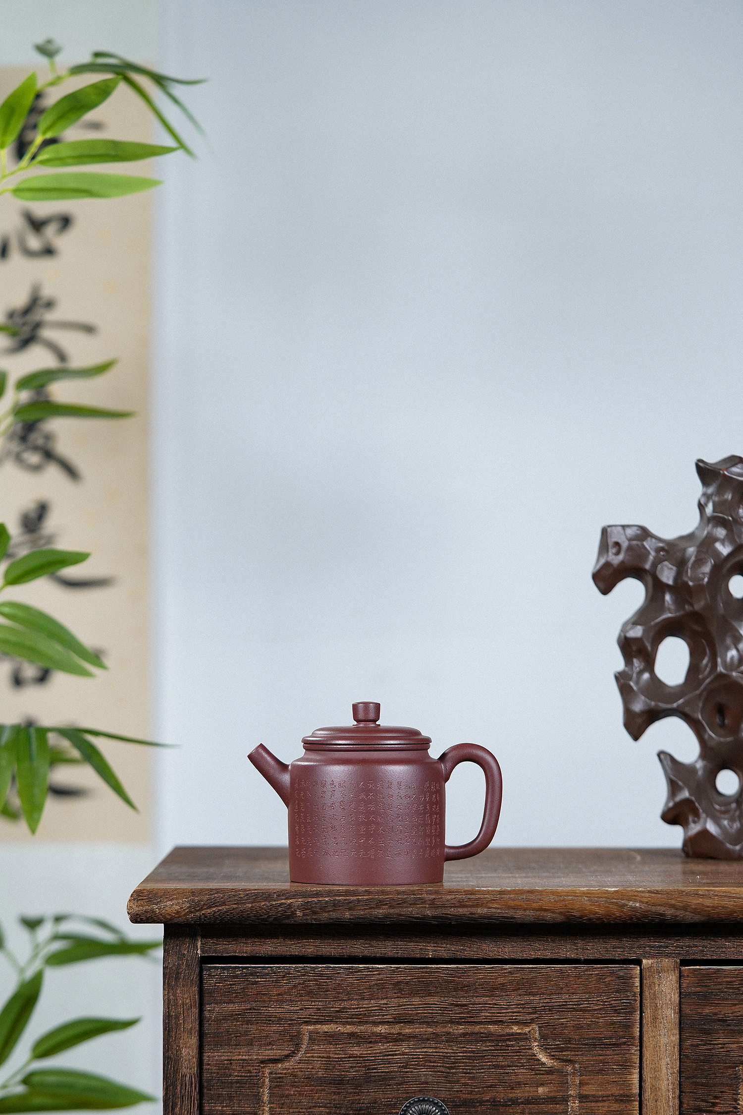 【禅砂居】高德钟_180cc_紫泥_半手工手制_宜兴原矿茶壶茶具圆器