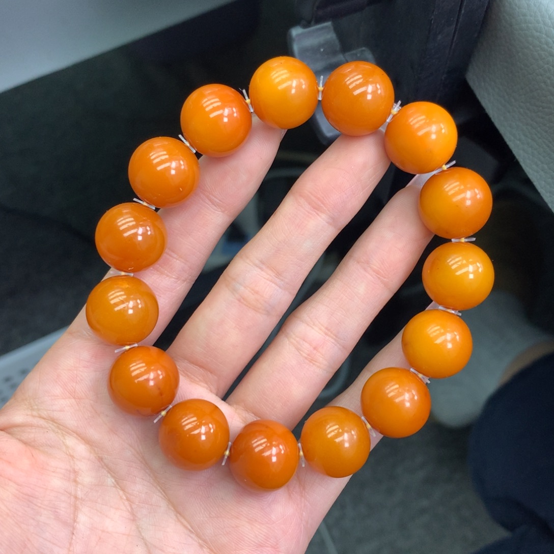 琥珀未镶嵌珠宝奇石15mm➕