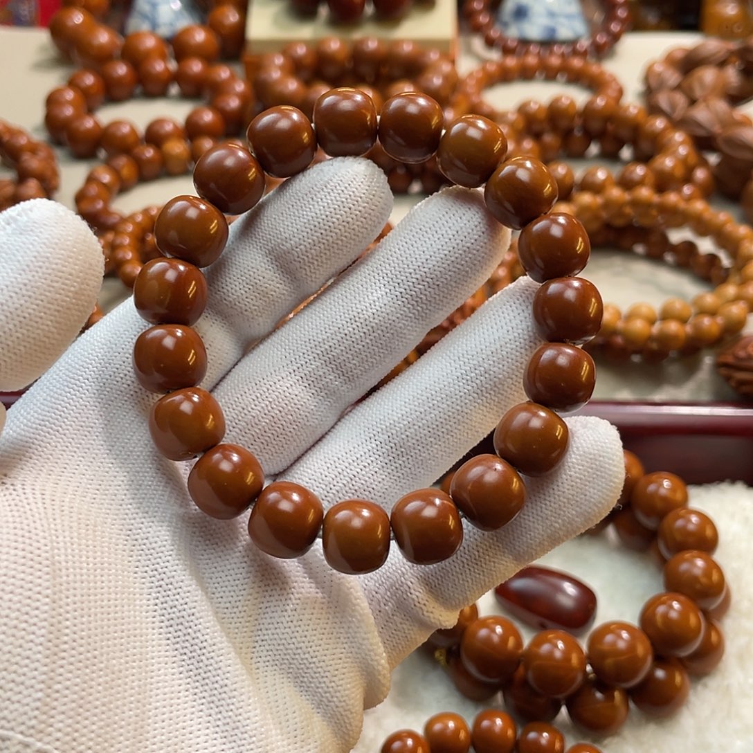 手串/手链橄榄核1.2桶珠老型标孔