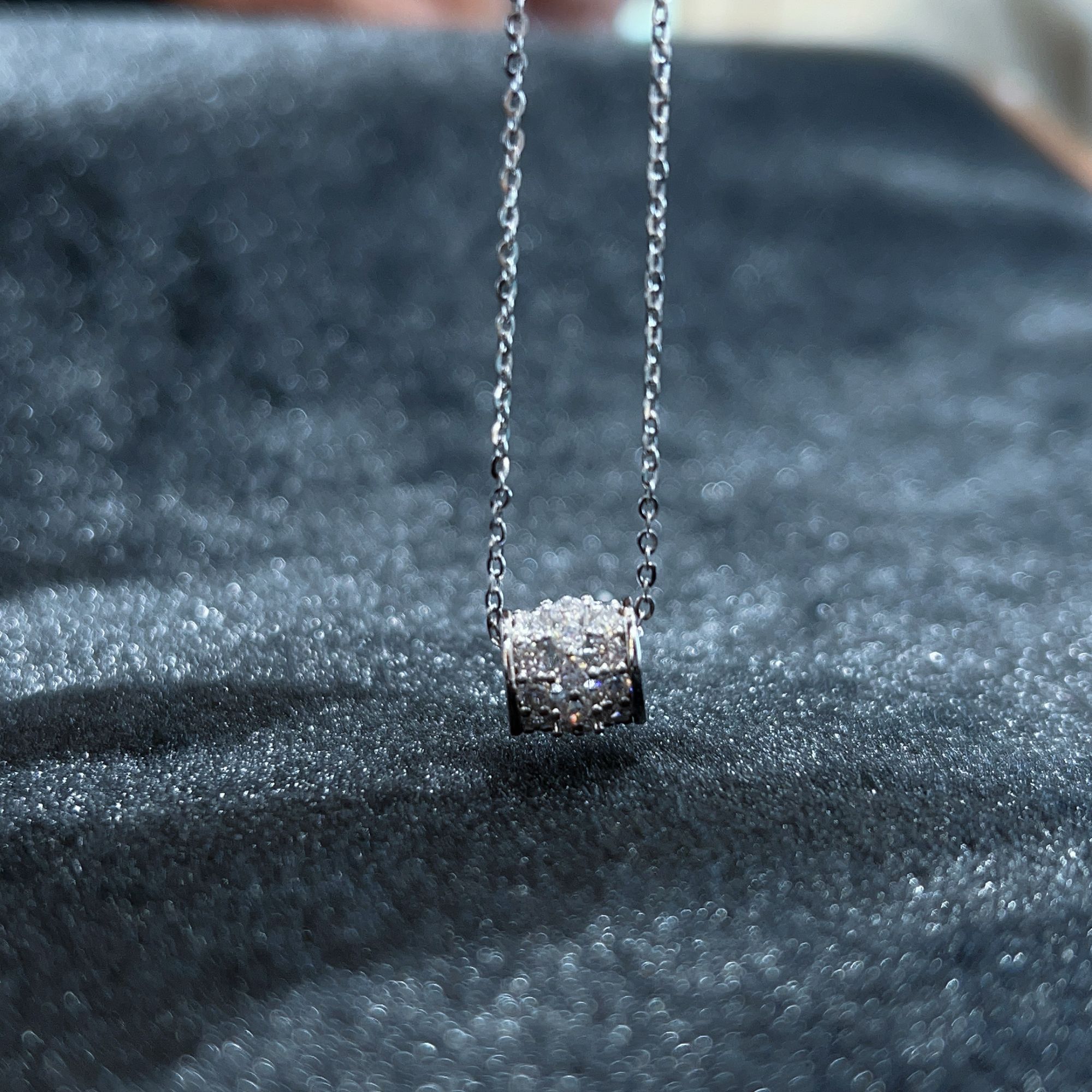 坠链均925银锆石 【璀璨路路通项链】925银 项链