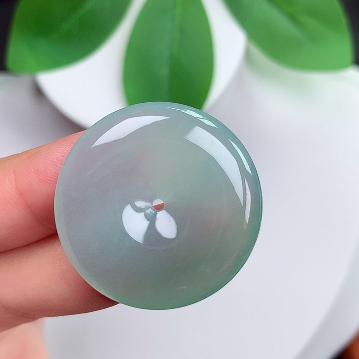 颈饰未镶嵌翡翠平安扣 29.3x5.1mm