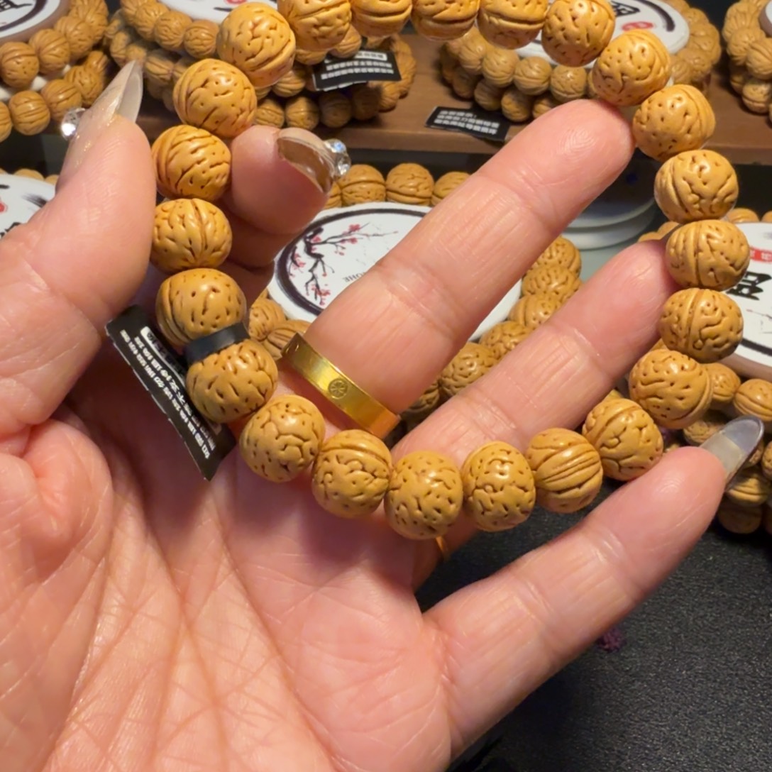 ༺***༻核桃手串/手链野生小纽扣
