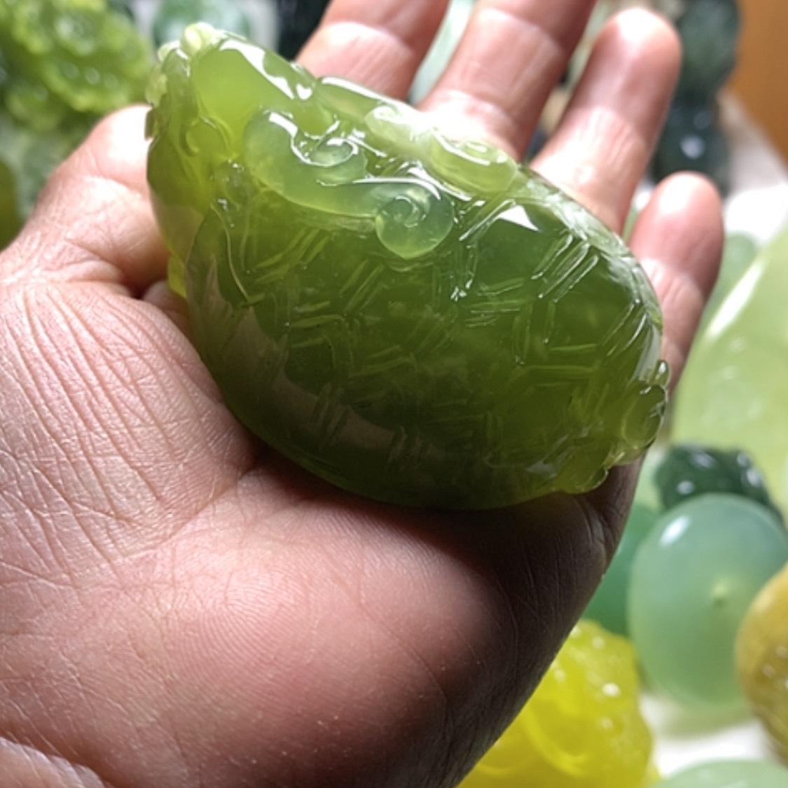 【闪购商品】合金蛇纹石玉颈饰