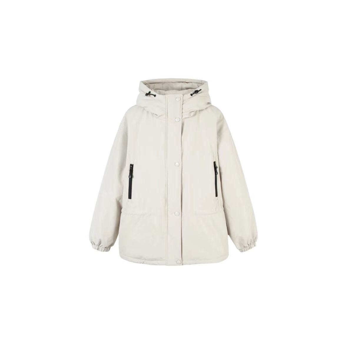 【追风】冬季新款90白鸭绒羽绒服抽绳休闲户外风冲锋衣外套