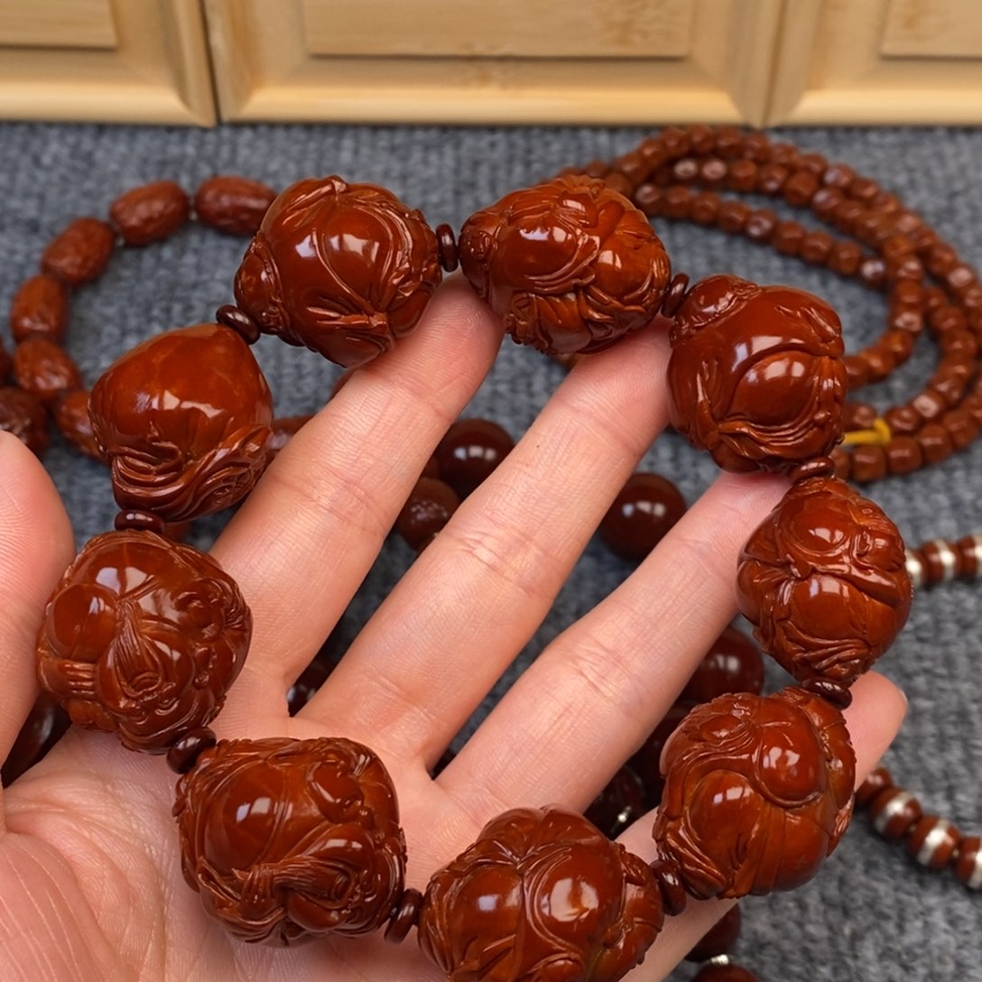 繁***华橄榄核手串/手链八宝财