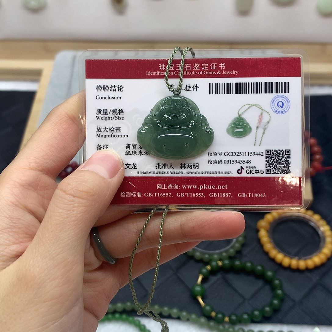 颈饰未镶嵌翡翠春*佛公4