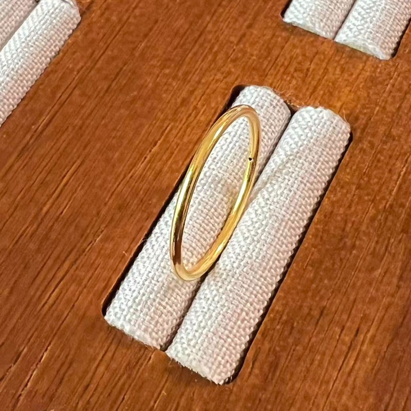 克重0.32 13号 亮面戒指 足金999