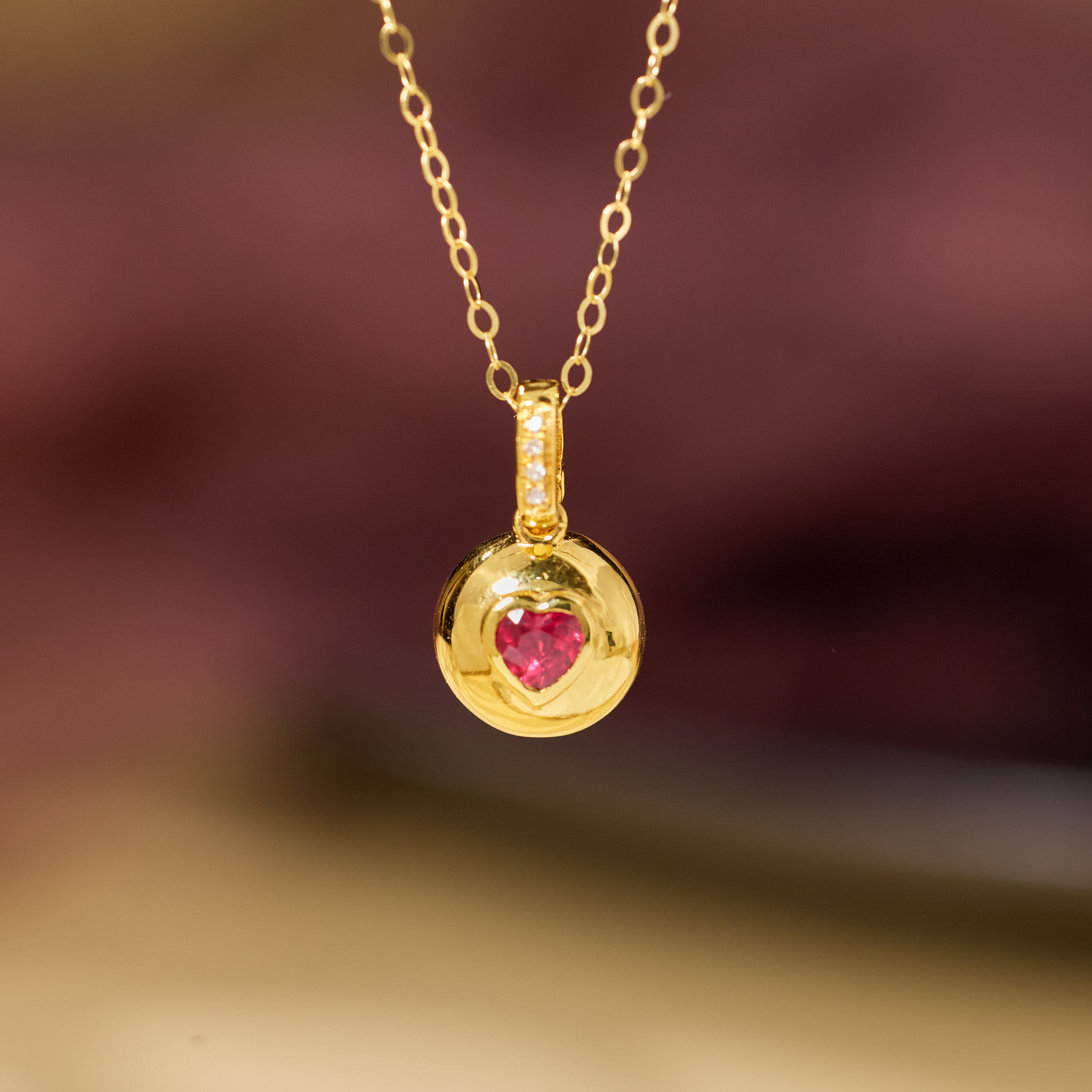 【玉峰珠宝丨安娜严选】红宝石项链18K金【U8178】多样性发一