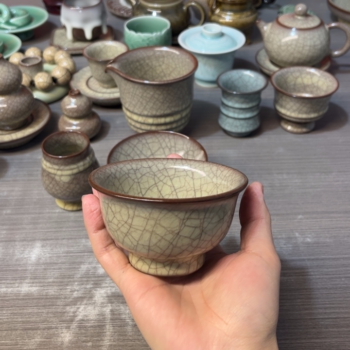 蒋加宝 传世哥窑 压手杯