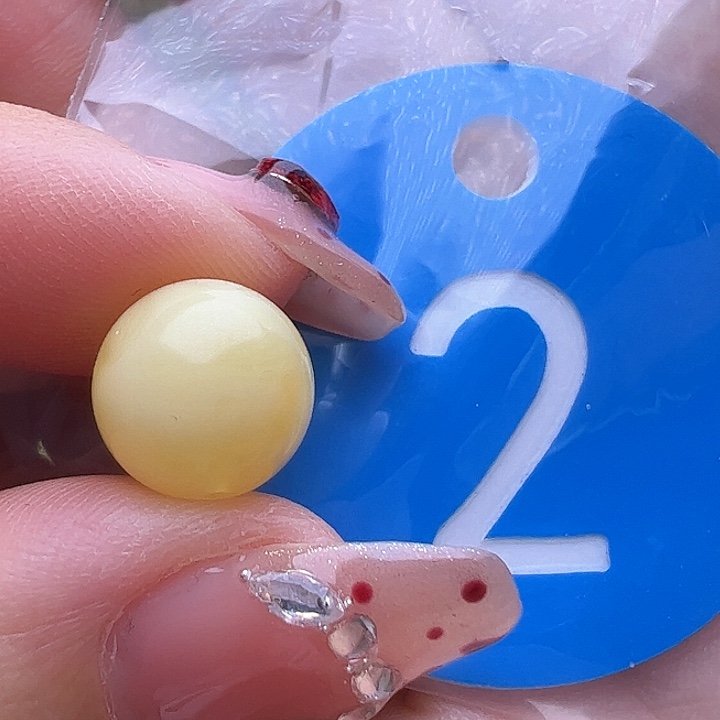 蜜蜡裸石未镶嵌微花粉 10mm圆珠