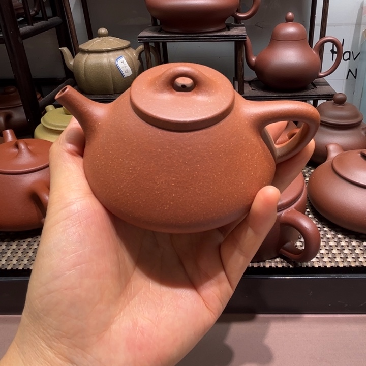 茶壶紫砂黄降坡子冶石瓢180cc