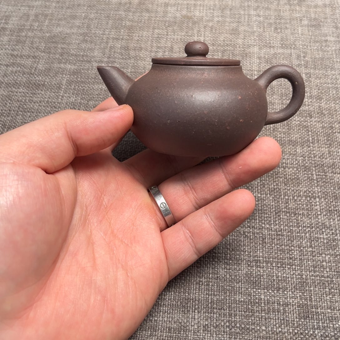 茶壶紫砂清灰平盖水平