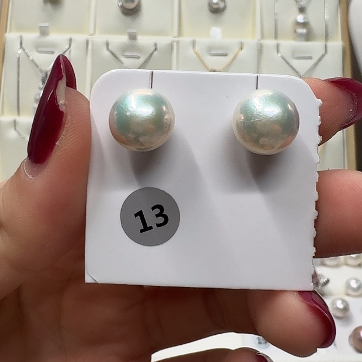 非金属925银10-11mm正圆微瑕福利不退换