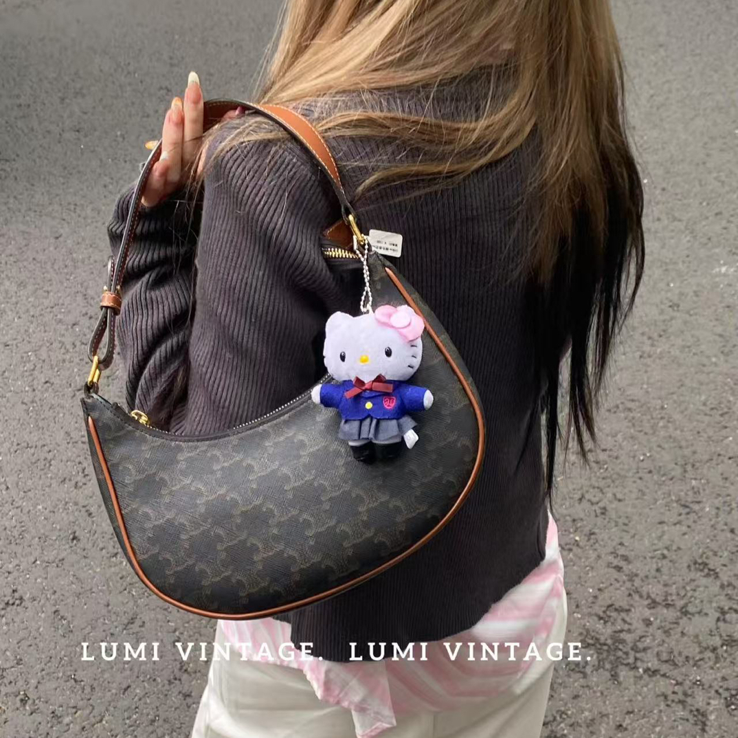 95新 Celine/思琳 老花ava腋下包