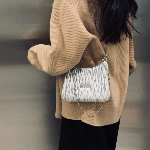 95新 MIU MIU/缪缪 miumiu手提斜挎包