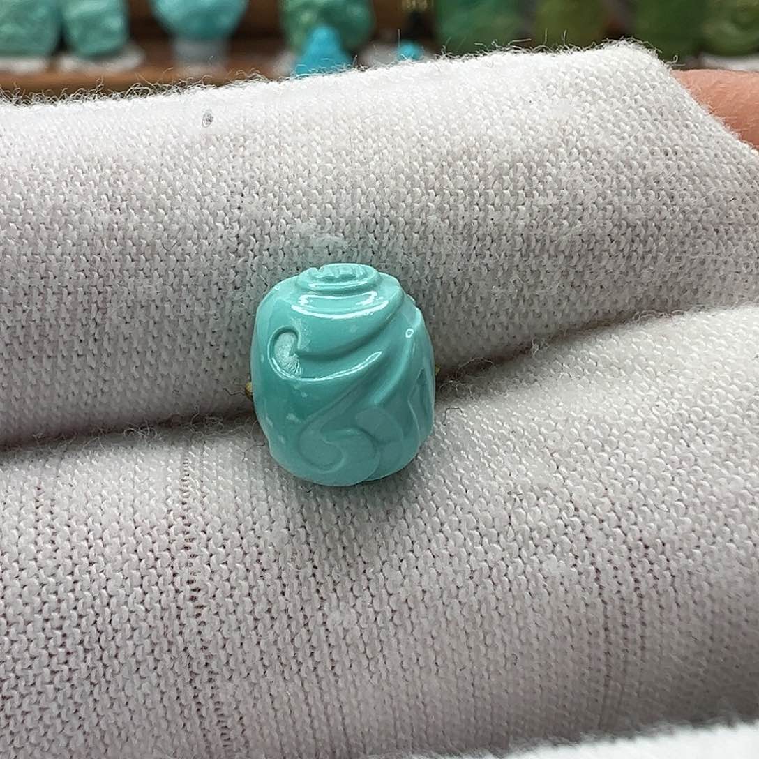 绿松石博古珠 未镶嵌