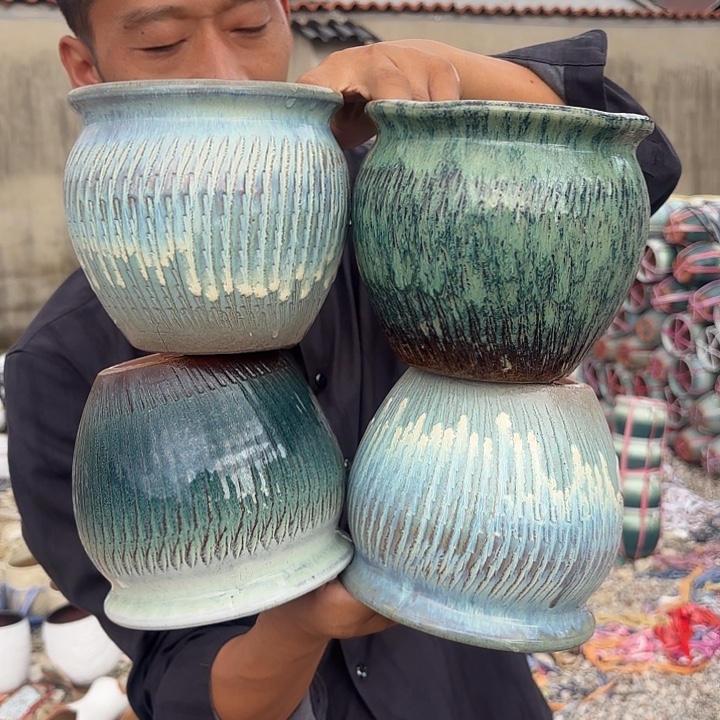 颜色不挑瑕疵四个口径14高度14