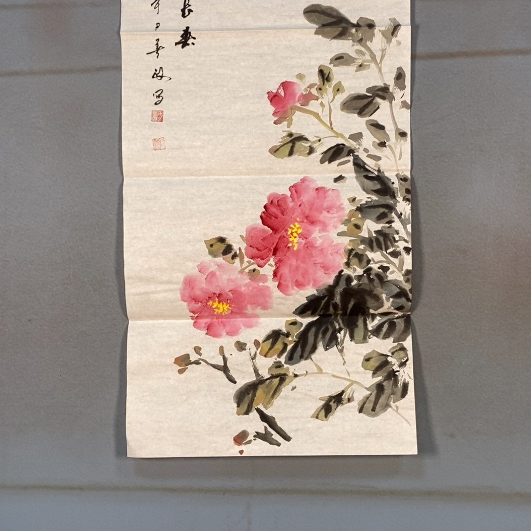 国画256牡丹花盛开的时候
