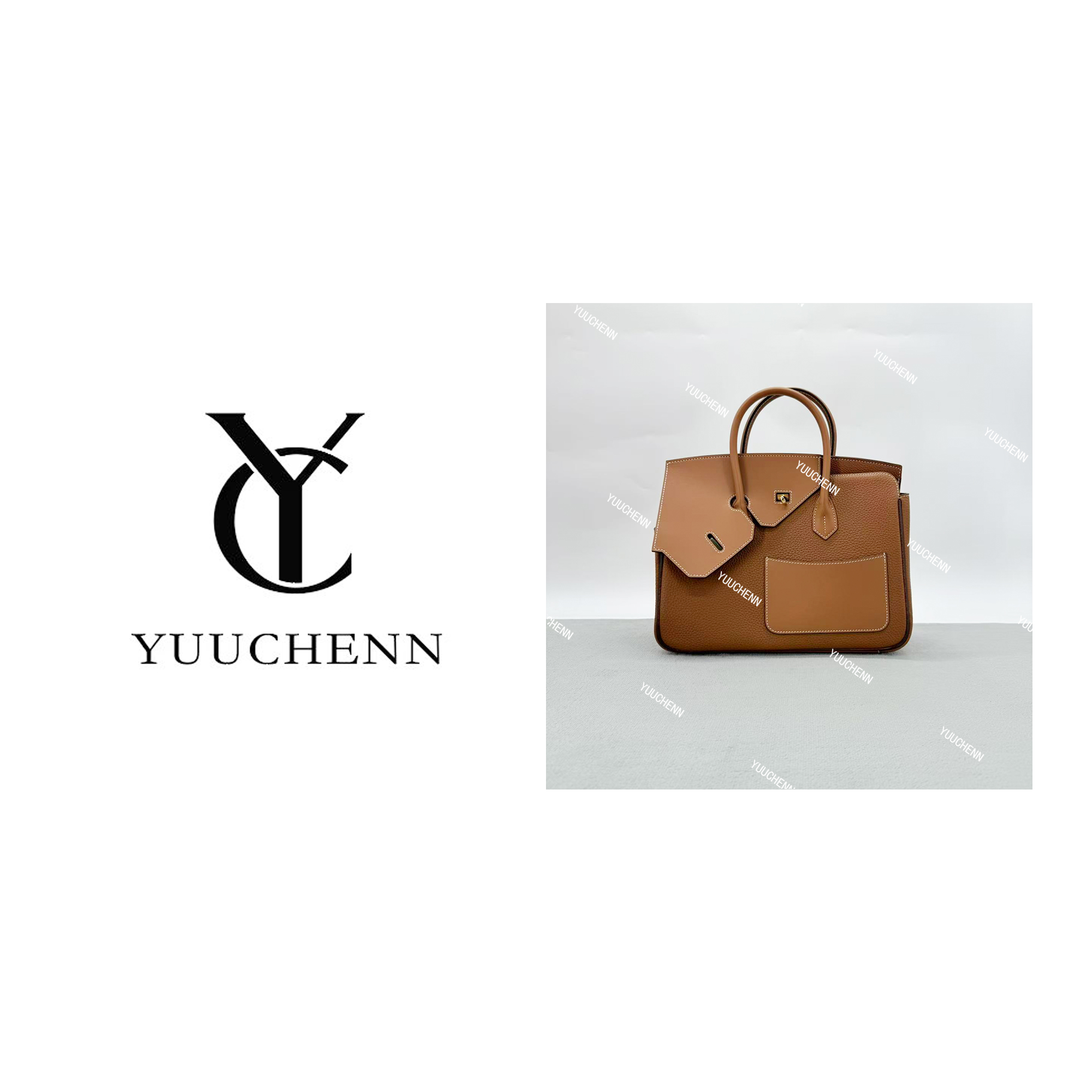 YUUCHENN30cm原创设计高定真皮包 HH7583