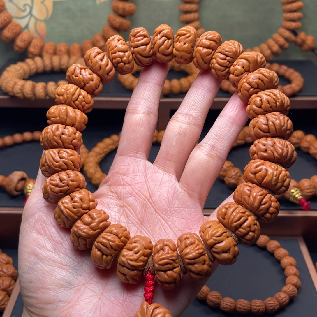 手串桃核20白玉龙