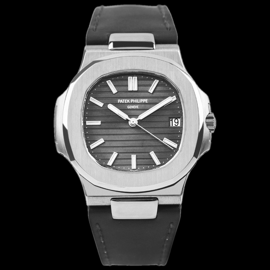 95新 Patek Philippe/百达翡丽 鹦鹉螺5711G 单表 18k白金材质