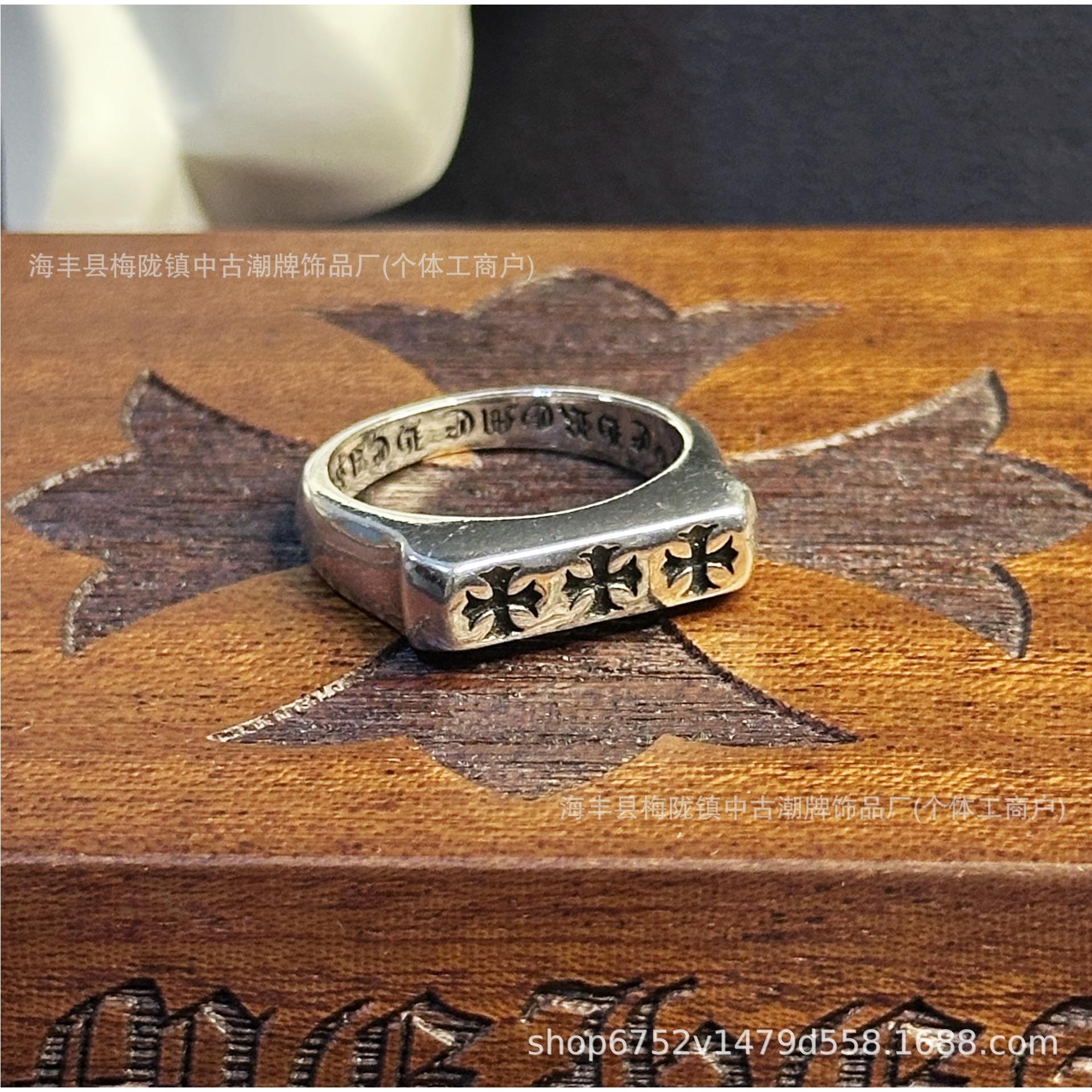 铜合金戒指 平头三花戒指