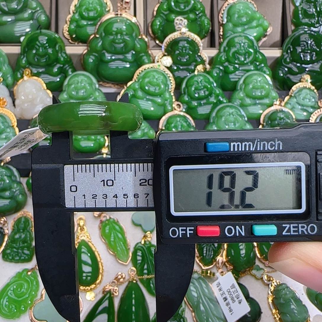 和田玉（碧玉）戒指未镶嵌