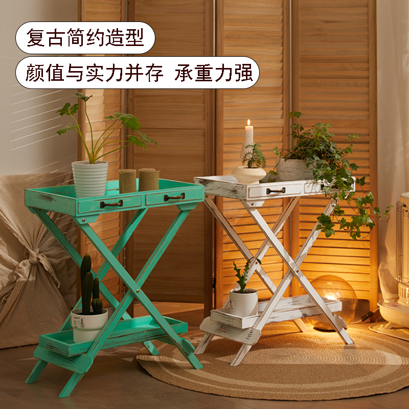 多层落地种植花槽室外防腐木花架阳台阶梯式花盆架户外庭院花架子