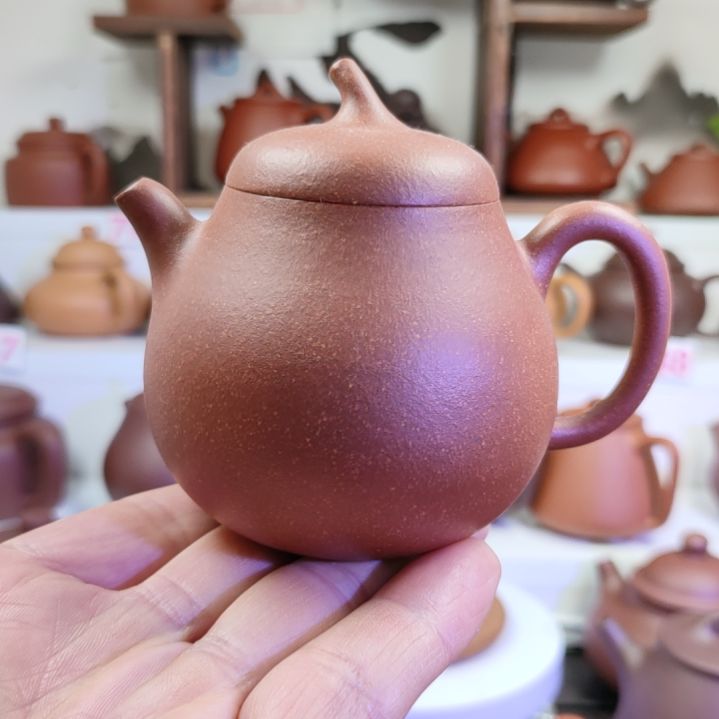 紫砂茶壶茄瓜降坡160CC左右