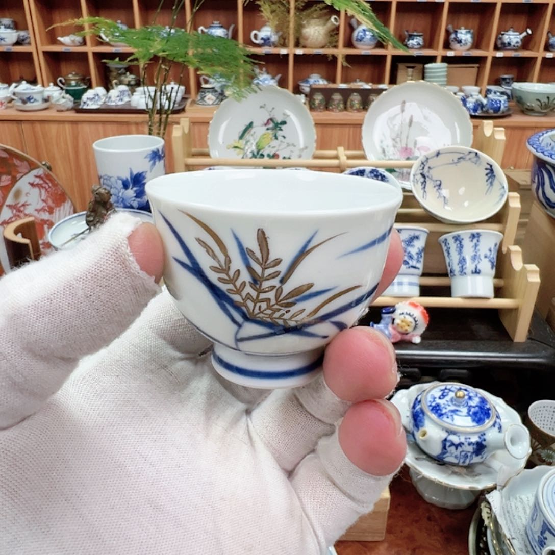 柴窑茶具茶杯茶壶小盘子