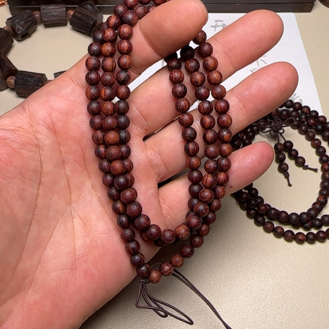 降真香其他降真香红油0.6*108圆珠手串