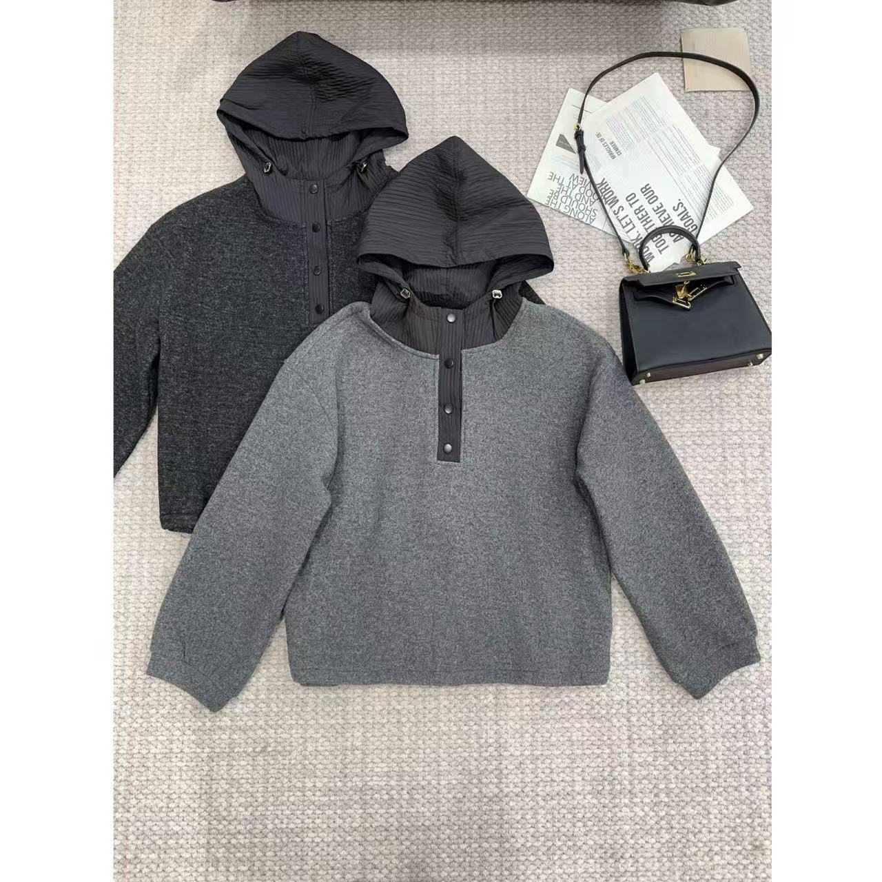 【洁子推荐】2025冬季新款258786加绒连帽休闲加厚卫衣JZYC258786